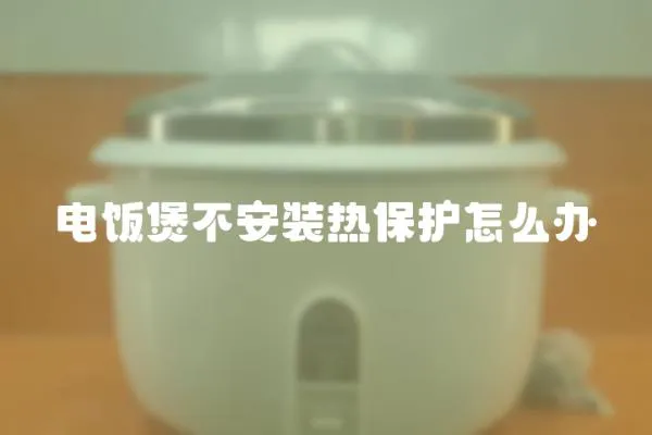電飯煲不安裝熱保護怎么辦