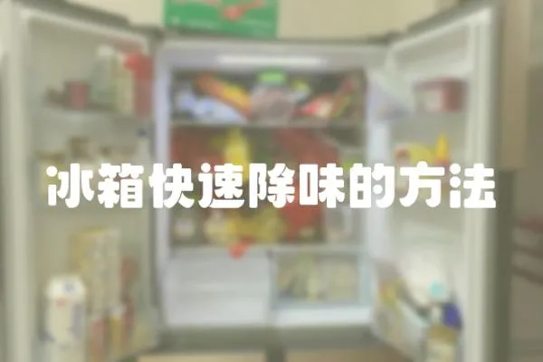 冰箱快速除味的方法