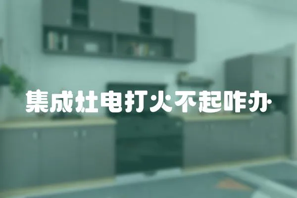 集成灶電打火不起咋辦
