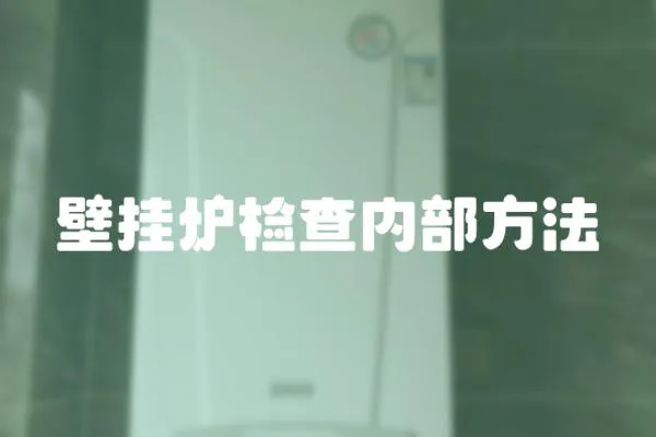 壁掛爐檢查內部方法