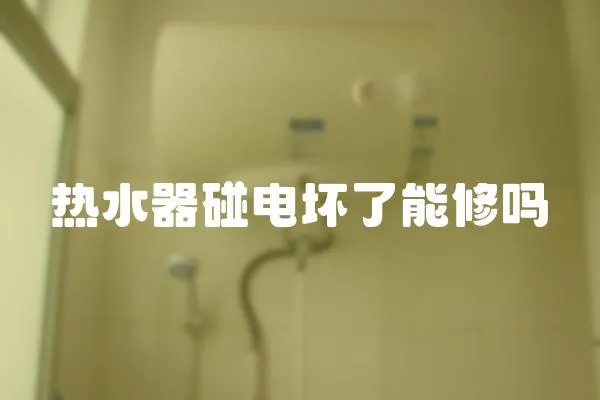 熱水器碰電壞了能修嗎