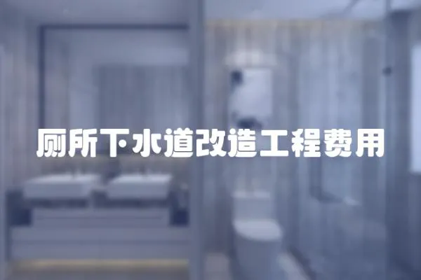 廁所下水道改造工程費用