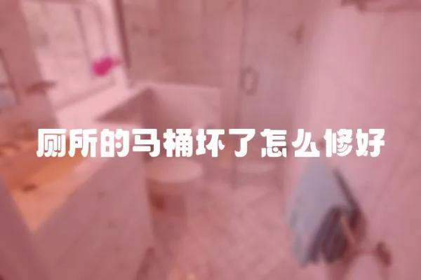 廁所的馬桶壞了怎么修好
