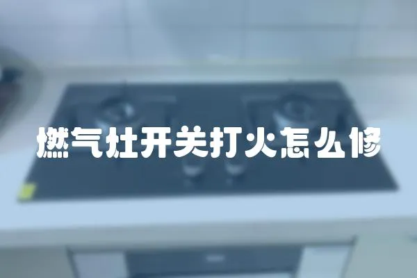 燃?xì)庠铋_(kāi)關(guān)打火怎么修
