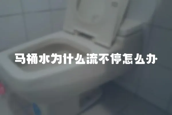 馬桶水為什么流不停怎么辦