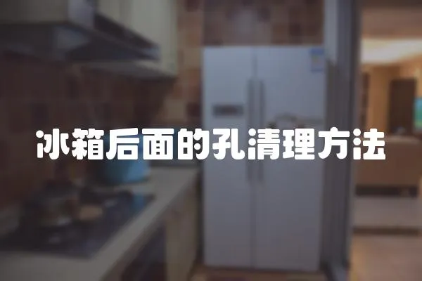 冰箱后面的孔清理方法