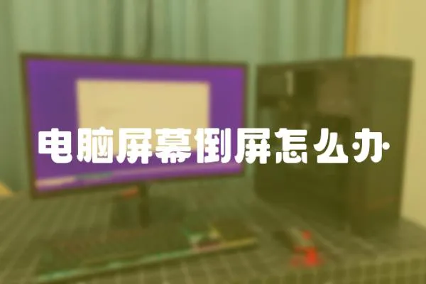 電腦屏幕倒屏怎么辦