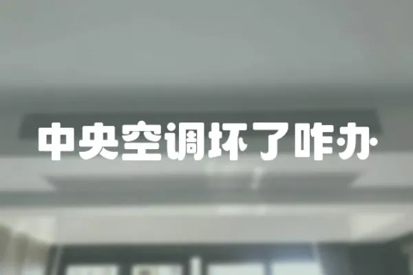 中央空調(diào)壞了咋辦