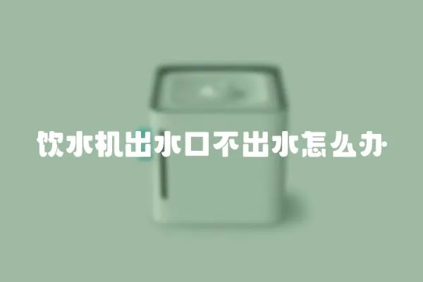 飲水機出水口不出水怎么辦