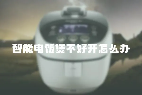 智能電飯煲不好開怎么辦