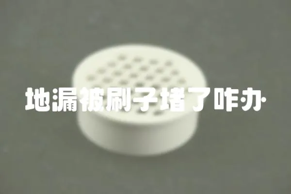 地漏被刷子堵了咋辦