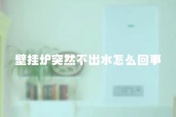 壁掛爐突然不出水怎么回事
