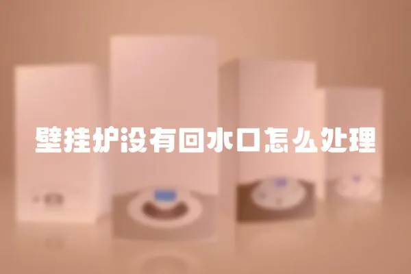 壁掛爐沒有回水口怎么處理