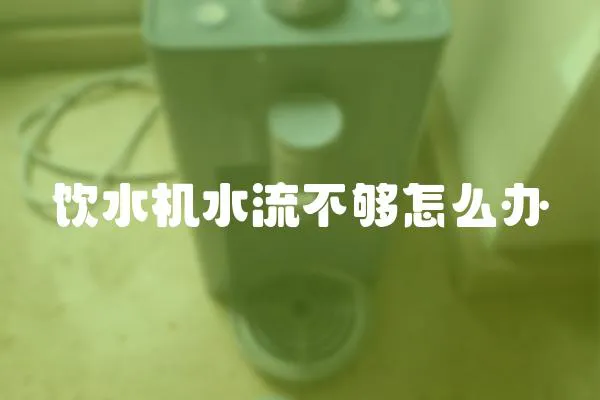 飲水機(jī)水流不夠怎么辦