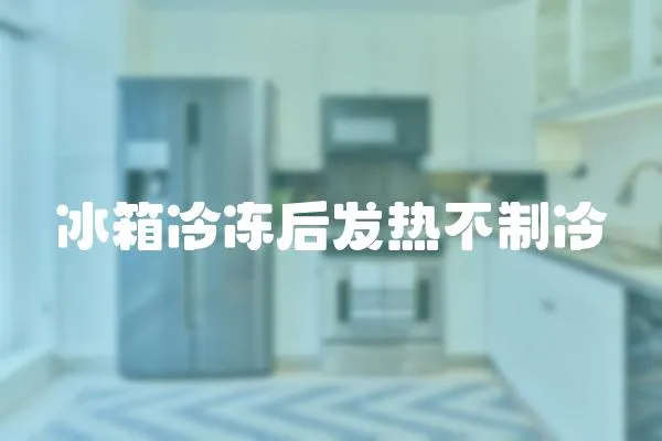 冰箱冷凍后發熱不制冷