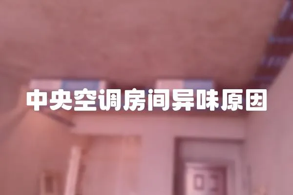 中央空調(diào)房間異味原因