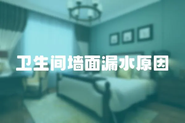 衛生間墻面漏水原因
