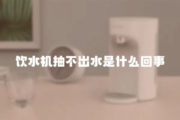 飲水機抽不出水是什么回事