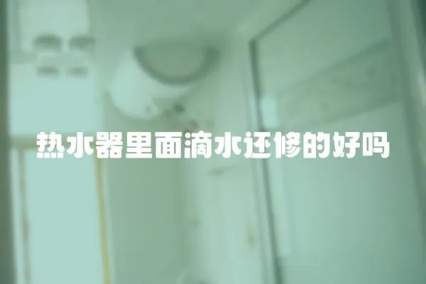 熱水器里面滴水還修的好嗎