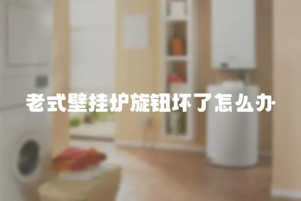 老式壁掛爐旋鈕壞了怎么辦