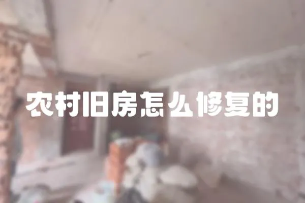 農村舊房怎么修復的
