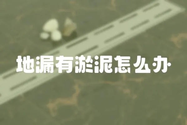 地漏有淤泥怎么辦