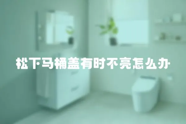松下馬桶蓋有時不亮怎么辦