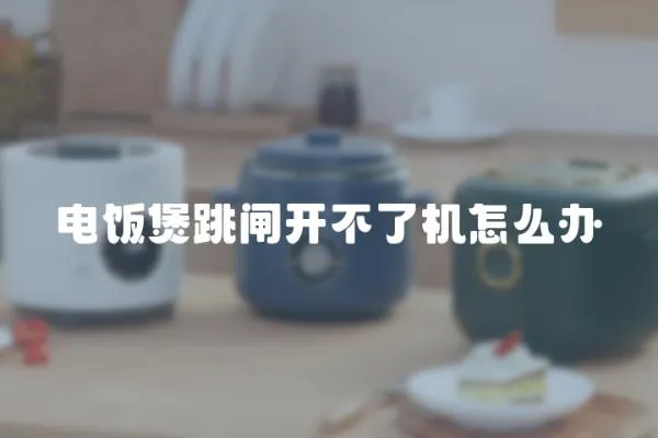電飯煲跳閘開不了機怎么辦