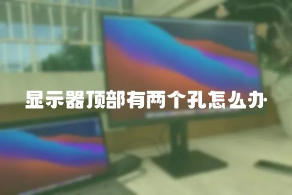 顯示器頂部有兩個孔怎么辦