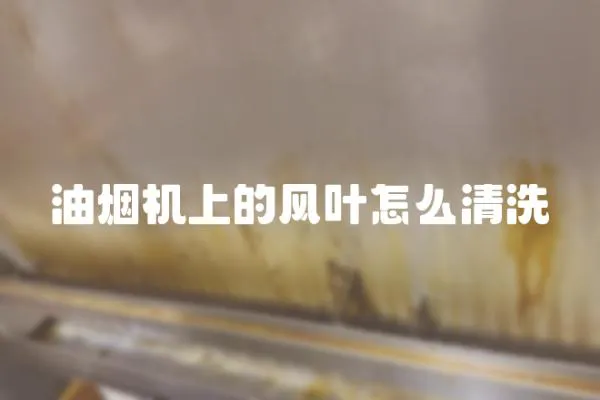 油煙機上的風葉怎么清洗