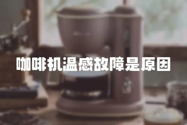 咖啡機溫感故障是原因