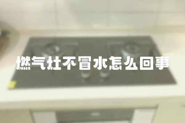 燃氣灶不冒水怎么回事