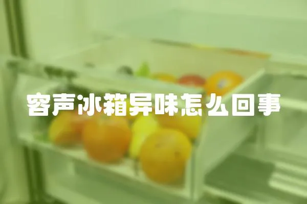 容聲冰箱異味怎么回事