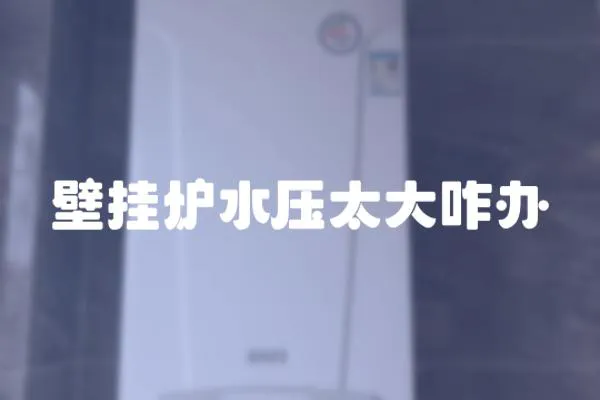 壁掛爐水壓太大咋辦