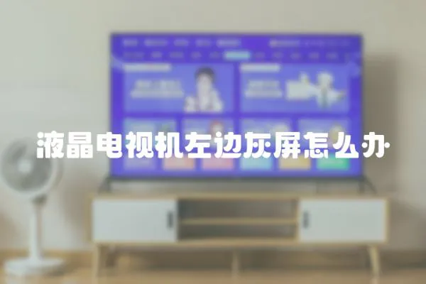液晶電視機左邊灰屏怎么辦