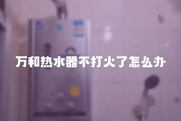 萬和熱水器不打火了怎么辦