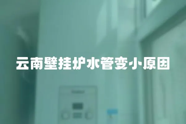 云南壁掛爐水管變小原因