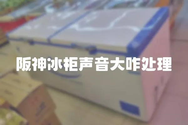 阪神冰柜聲音大咋處理