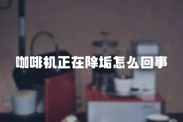咖啡機正在除垢怎么回事