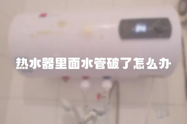 熱水器里面水管破了怎么辦