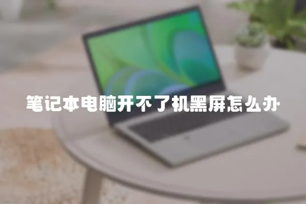 筆記本電腦開不了機黑屏怎么辦