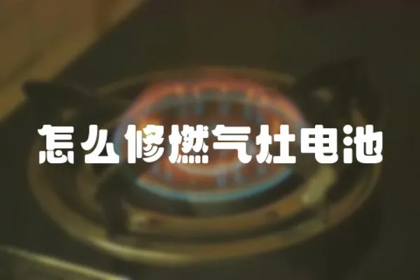 怎么修燃氣灶電池
