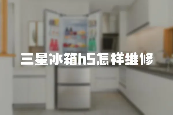 三星冰箱h5怎樣維修