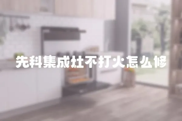 先科集成灶不打火怎么修