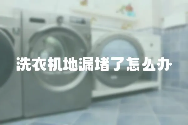 洗衣機地漏堵了怎么辦