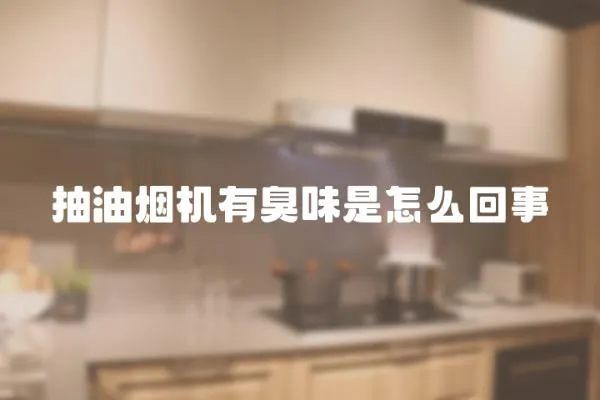抽油煙機有臭味是怎么回事