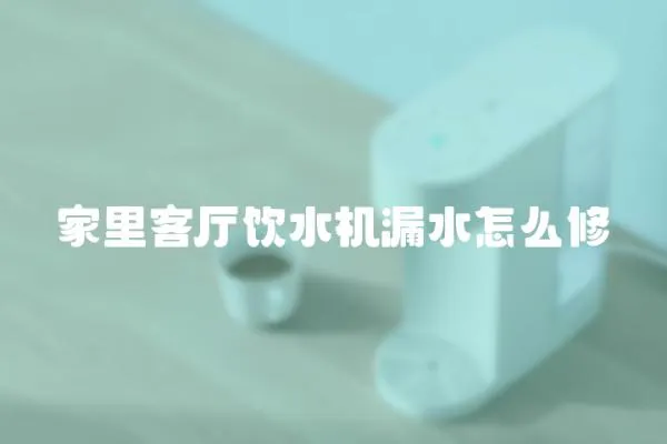 家里客廳飲水機漏水怎么修