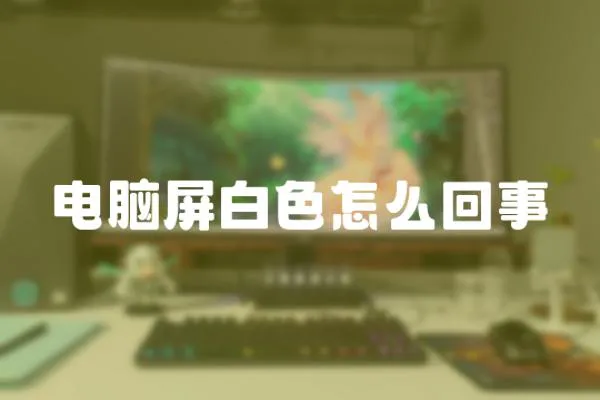 電腦屏白色怎么回事