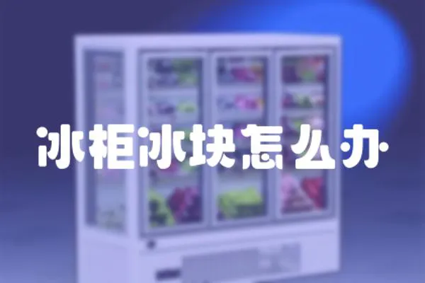 冰柜冰塊怎么辦