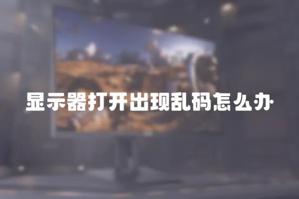 顯示器打開出現亂碼怎么辦